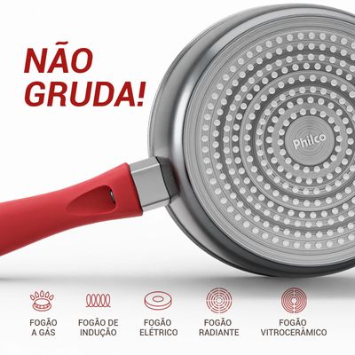 Panela Philco 1,4L com Tampa de Vidro Redstone PPH160APR -