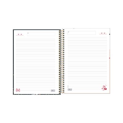Caderno Universitário Tilibra Espiral Capa Dura Minnie 10 Matérias 160 Folhas Capas Diversas