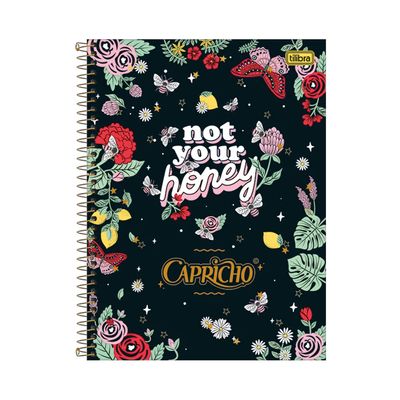 Caderno Universitário Tilibra Espiral Capa Dura Capricho 10 Matérias 160 Folhas Capas Diversas