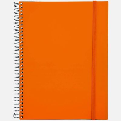 Caderno Universitário Confetti Espiral Capa Plástica Le Black Neon 1 Matéria Aba Elástico 96 Folhas
