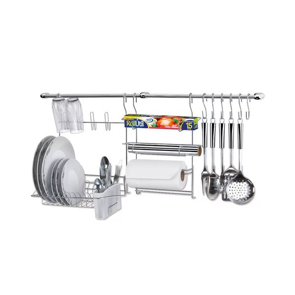 Suporte para Utensílios Arthi Cook Home 9 100cm com 11 Peças Suporte para Utensílios Arthi Cook Home 9 100cm com 11 Peças