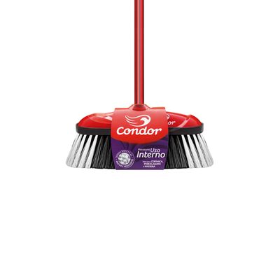Vassoura de Pelo Condor V-9 Varre Muito com Cabo