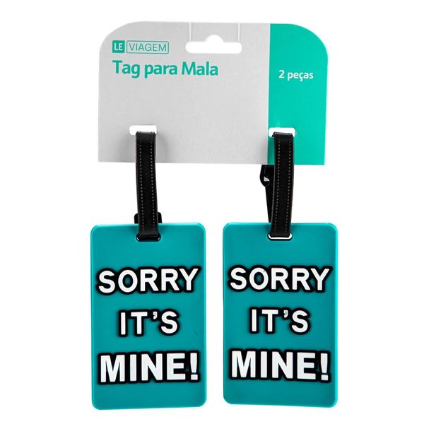 Tag para Identificação de Malas Le com 2 Peças Azul Tag para Identificação de Malas Le com 2 Peças Azul