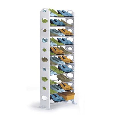 Sapateira Vertical Le para 30 Pares Branca Empilhável