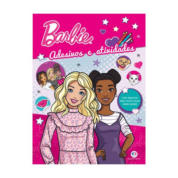 Livro Adesivos e Atividades Ciranda Cultural Barbie