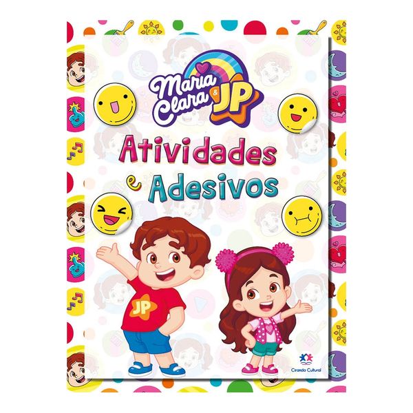 Livro Adesivos e Atividades Ciranda Cultural Maria Clara e JP