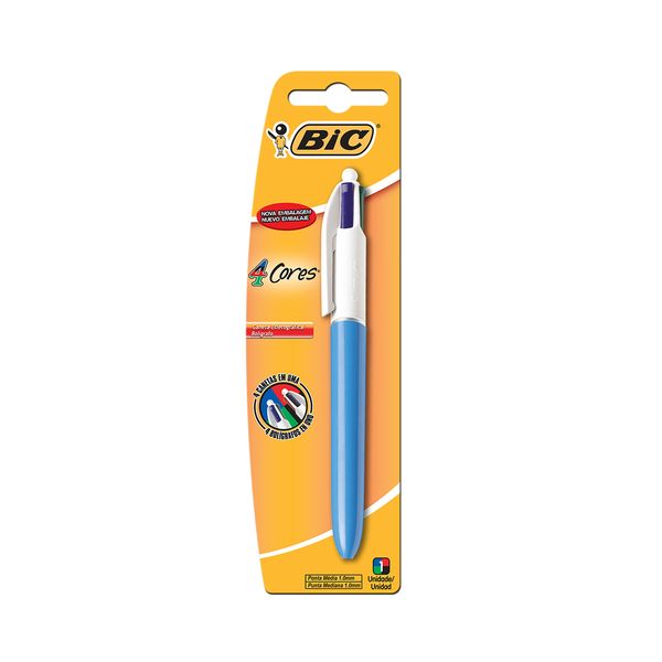 Caneta Esferográfica Bic 4 Cores 1.0mm Basic