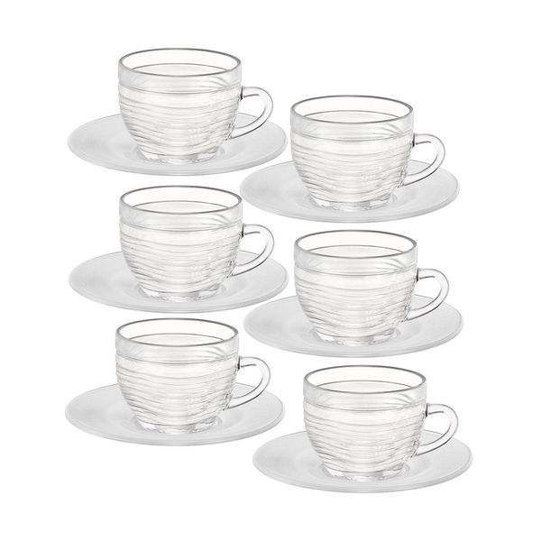 Conjunto de Xícaras de Chá Wheaton Cristal 6 Peças 200ml Conjunto de Xícaras de Chá Wheaton Cristal 6 Peças 200ml