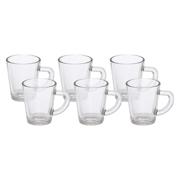 Jogo de Canecas de Café Hauskraft em Vidro 6 Peças 70ml