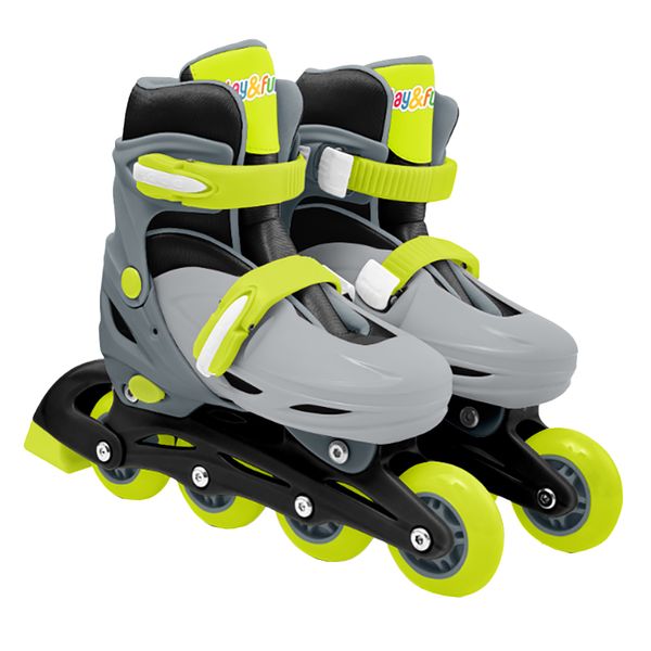 Kit Patins Roller Cinza 32-35 Play&Fun Kit Patins Roller Cinza 32-35 Play&Fun