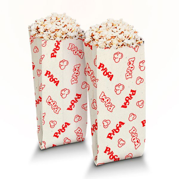Saco de Pipoca Regina Impresso com 50 Unidades Saco de Pipoca Regina Impresso com 50 Unidades