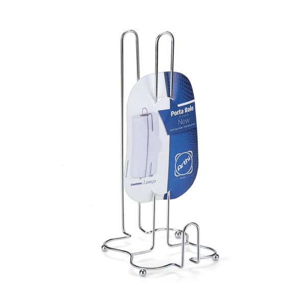 Porta Rolo de Papel Toalha de Mesa Arthi New em Aço Cromado Porta Rolo de Papel Toalha de Mesa Arthi New em Aço Cromado