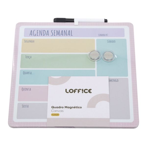 Quadro Magnético Canvas 29x29CM CV244827 Loffice Quadro Magnético Canvas 29x29CM CV244827 Loffice