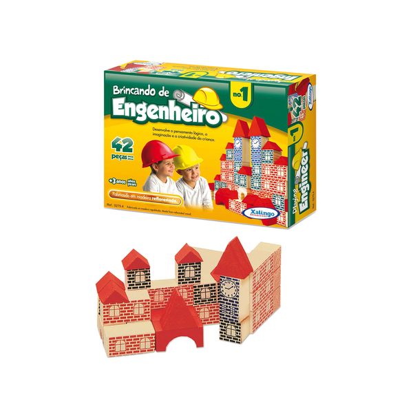 Brincando de Engenheiro Xalingo com 42 Peças Brincando de Engenheiro Xalingo com 42 Peças