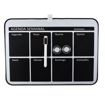 Quadro Magnético Negro c/  Ima e Marcador 35*25CM CV244893 Loffice