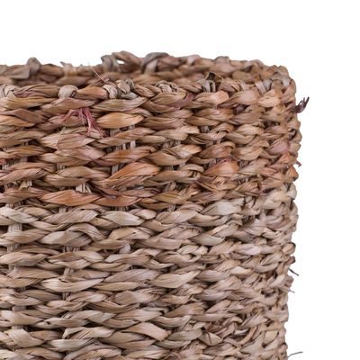Cesto Decorativo Redondo Cazza Tiki 14x13cm Natural