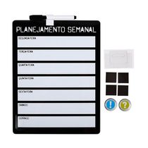 Quadro Magnético  Planej Semanal c/ Ima e Marcador 21.5x28cm CV244894 Loffice