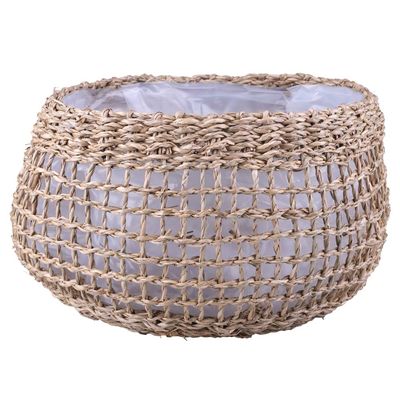 Cesto Decorativo Redondo Cazza Cabana 27x15x21cm