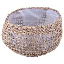 Cesto Decorativo Redondo Cazza Cabana 27x15x21cm