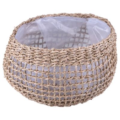 Cesto Decorativo Redondo Cazza Cabana 27x15x21cm