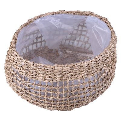 Cesto Decorativo Redondo Cazza Cabana 27x15x21cm