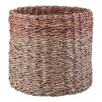 Cesto Decorativo Redondo Cazza Tiki 16,5 cm x 18cm Natural