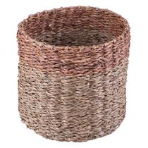 Cesto Decorativo Redondo Cazza Tiki 16,5 cm x 18cm Natural