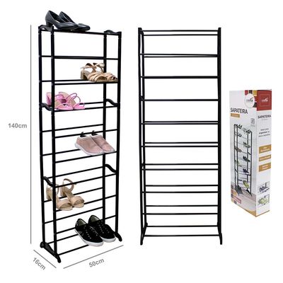 Sapateira Vertical Imporiente para 20 Pares Preta