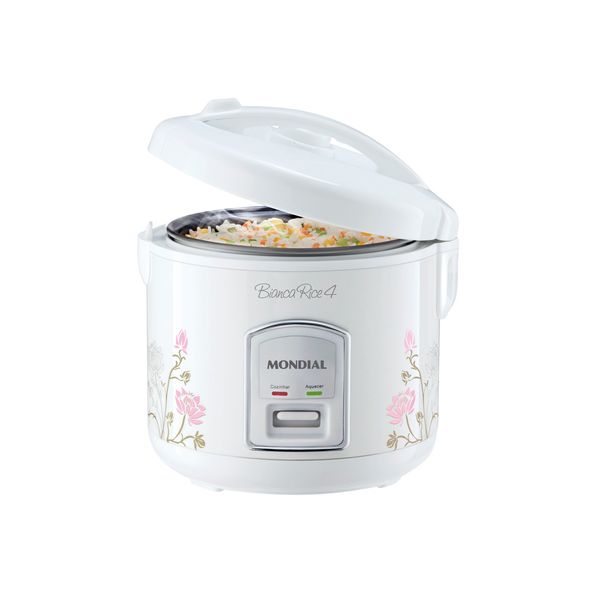 Panela Elétrica de Arroz Mondial Bianca Rice NPE-05-5X Branca 5 Xícaras - 127V
