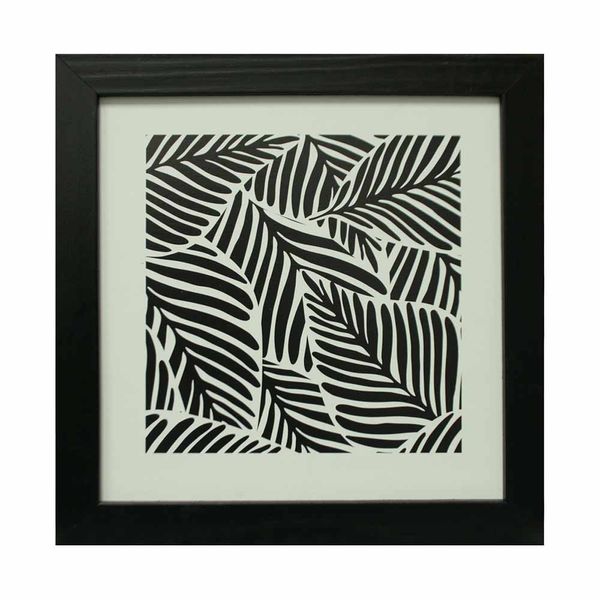 Quadro Decorativo 22x22cm Le Selva MDF Preto Quadro Decorativo 22x22cm Le Selva MDF Preto
