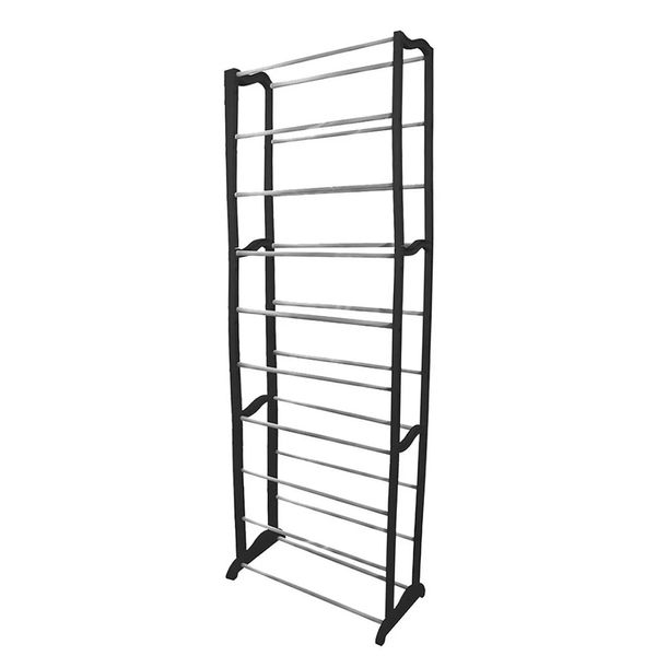 Sapateira Vertical Rayco para 30 Pares Preta com 10 Andares Sapateira Vertical Rayco para 30 Pares Preta com 10 Andares