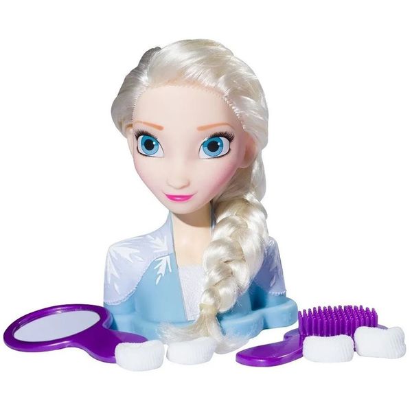 Boneca Busto Frozen Elsa Babybrink Styling Head Boneca Busto Frozen Elsa Babybrink Styling Head