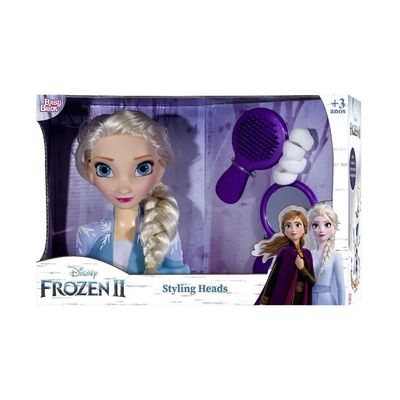 Boneca Busto Frozen Elsa Babybrink Styling Head