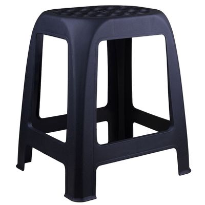Banqueta Plástica Adulto Cazza Force Resistente Preta
