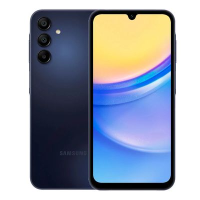Smartphone Samsung Galaxy A15 128GB Tela de 6.5" Câmera Tripla 50MP + 5MP + 2MP Azul Escuro