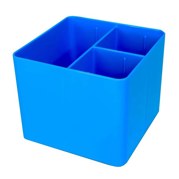 Porta-Objetos Dello Full Color Azul com 3 Divisórias