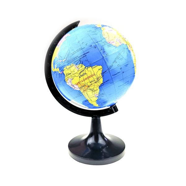 Globo Terrestre Le Base e Régua Preto 14,2cm Globo Terrestre Le Base e Régua Preto 14,2cm