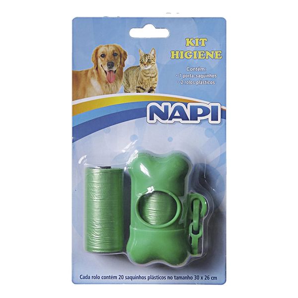 Kit Higiene Pet Napi Cães e Gatos com Refil de Sacos 2 Rolos - Item Sortido Kit Higiene Pet Napi Cães e Gatos com Refil de Sacos 2 Rolos - Item Sortido