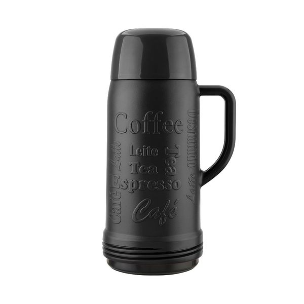 Garrafa Térmica Invicta Arábica Preta 1L