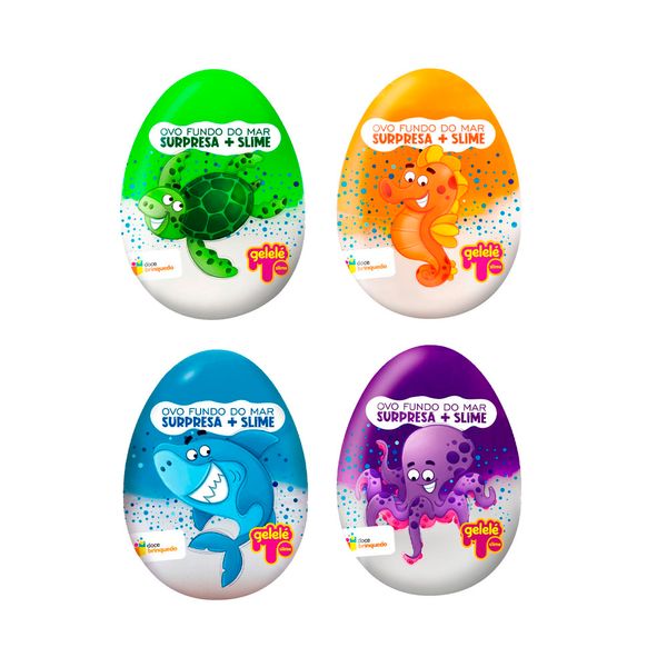 Ovo Surpresa Doce Brinquedo Fundo do Mar 98g Ovo Surpresa Doce Brinquedo Fundo do Mar 98g