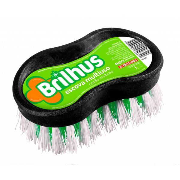 Escova Multiuso Brilhus Plástico Preta