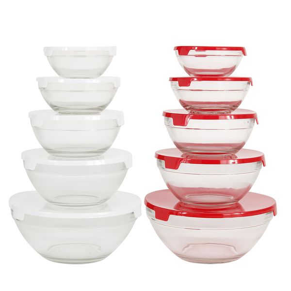 Conjunto de Potes Le Classic em Vidro com Tampa Plástica com 5 Peças - Item Sortido Conjunto de Potes Le Classic em Vidro com Tampa Plástica com 5 Peças - Item Sortido