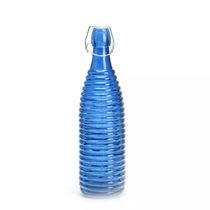 Garrafa de Vidro Le Canelada com Tampa Azul 1L