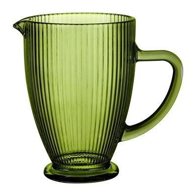 Jarra de Vidro Canelado Cazza Celebre Verde 1,35L