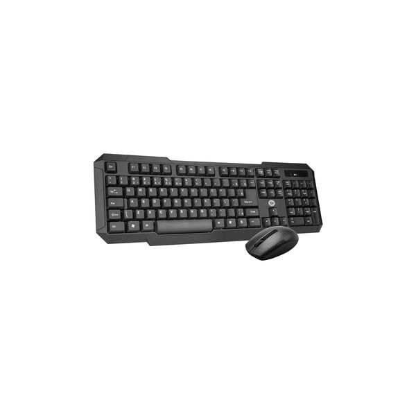 Kit Teclado e Mouse Bright 0055 Sem Fio Slim Preto
