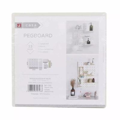 Painel com Prateleira Le 22x22cm Plástico Cores Diversas - Item Sortido