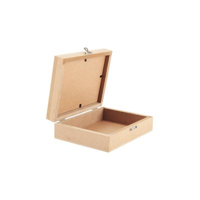 Caixa Moldura Mdf Le com Tampa Vidro 16,5x12,5x5cm