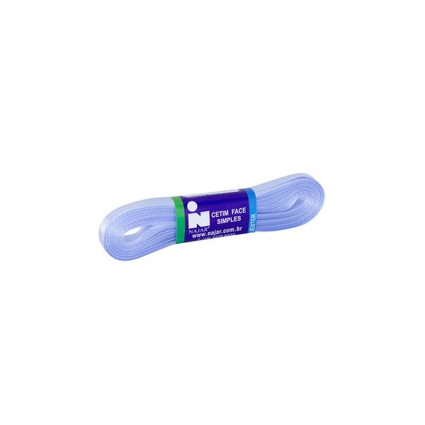 Fita de Cetim Nº01 7mm Peça com 10m Azul Bebê