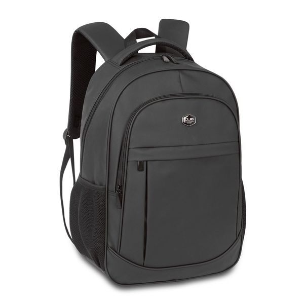 Mochila Notebook Preta Texturizada 17,5