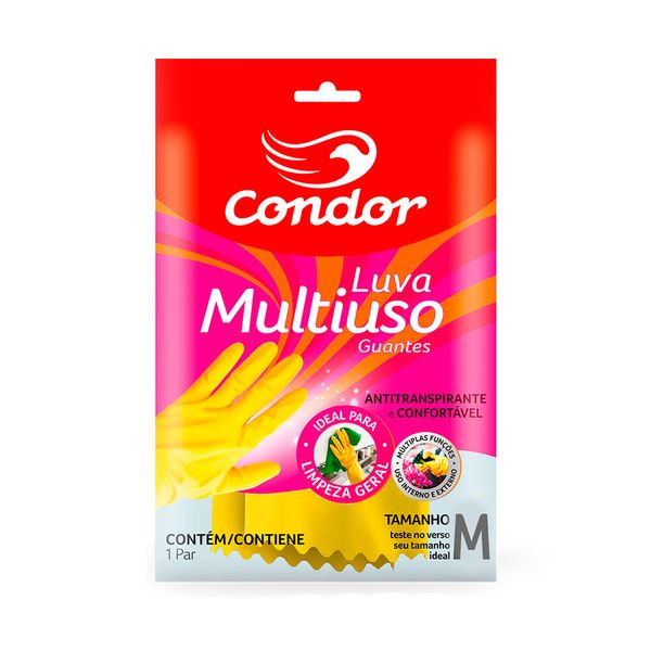 Luva Condor Multiuso Látex Tamanho M Luva Condor Multiuso Látex Tamanho M